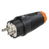 Gummistecker IP54 sw PCE 0521 - orange