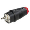 Gummistecker IP54 sw PCE 0521 - rot
