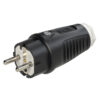 Gummistecker IP54 sw PCE 0521 - weiß