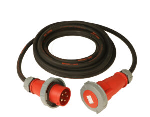 CEE-Verlängerung 32A 5p 6h 400V IP67 rot 10m Titanex H07RN-F 5G6